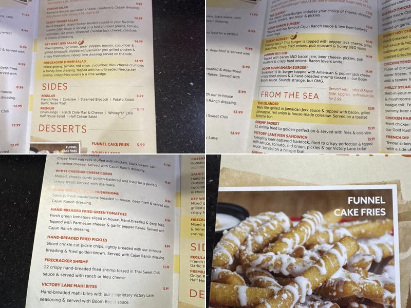 Dicks Wings and Grill - Yellow Bluff Menu