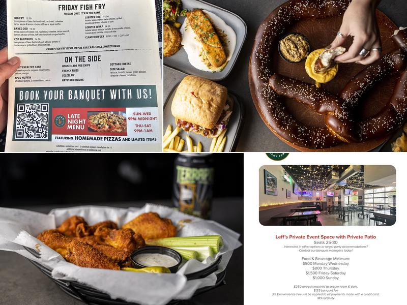 Leff's Lucky Town Menu