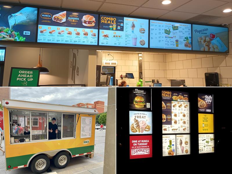 Runza Restaurant Menu