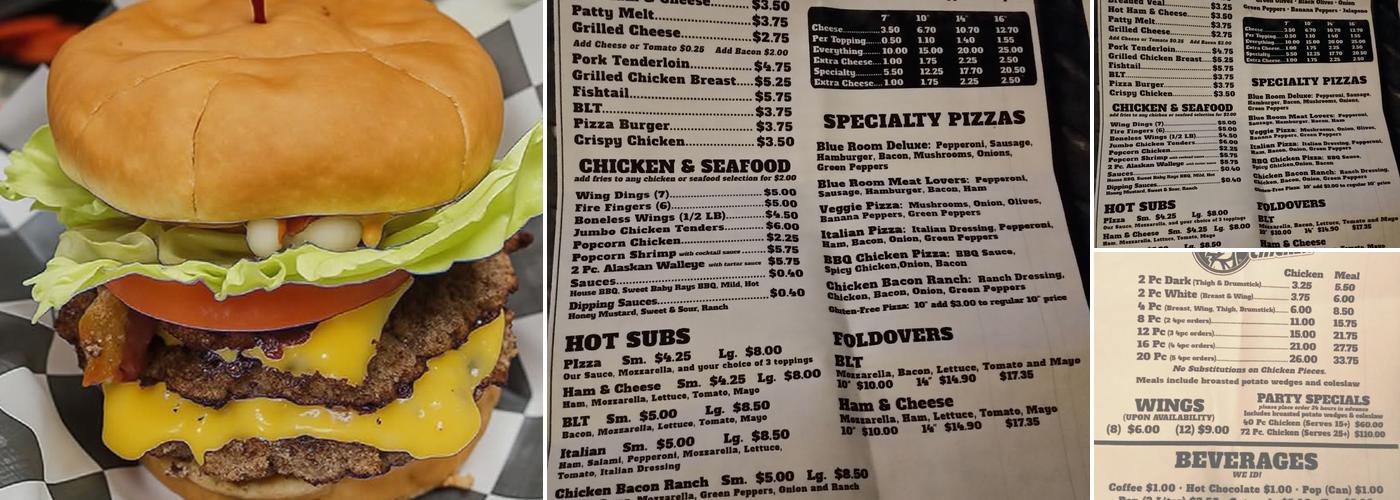 Blue Room Menu