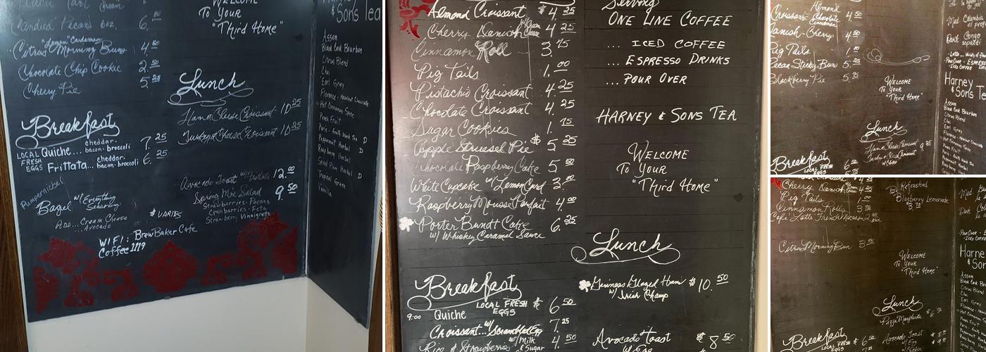 BrewBaker Café Menu