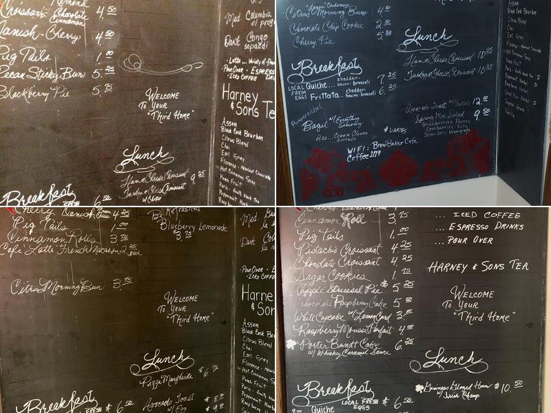 BrewBaker Café Menu