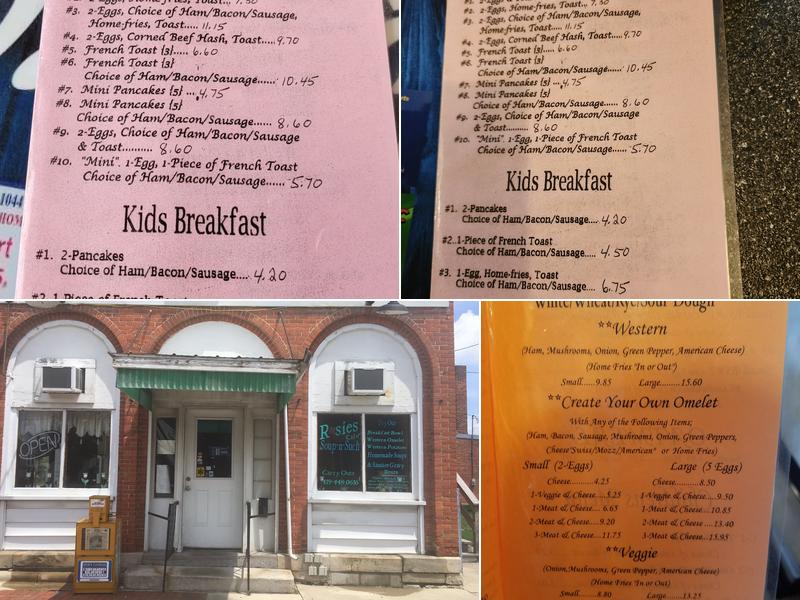 Rosies Soup N Such Menu