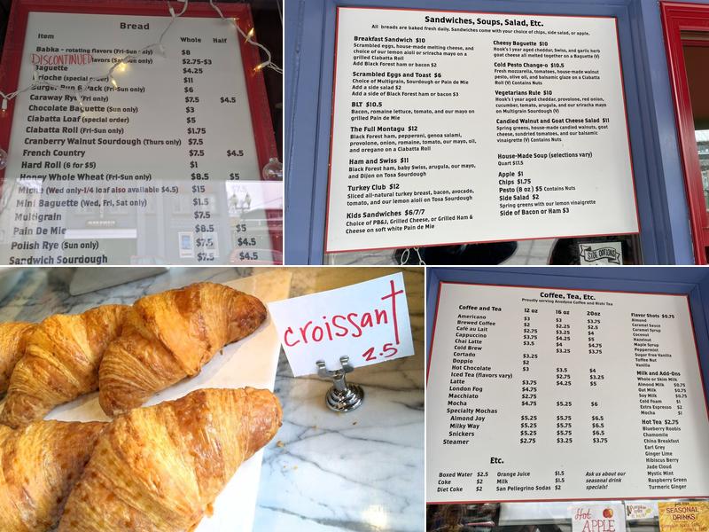 Rocket Baby Bakery Menu