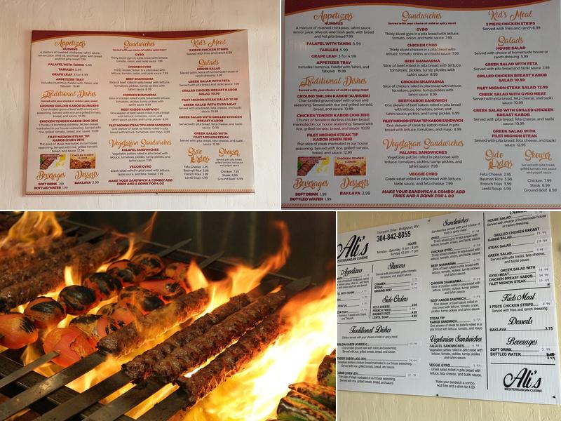 Ali's Mediterranean Menu