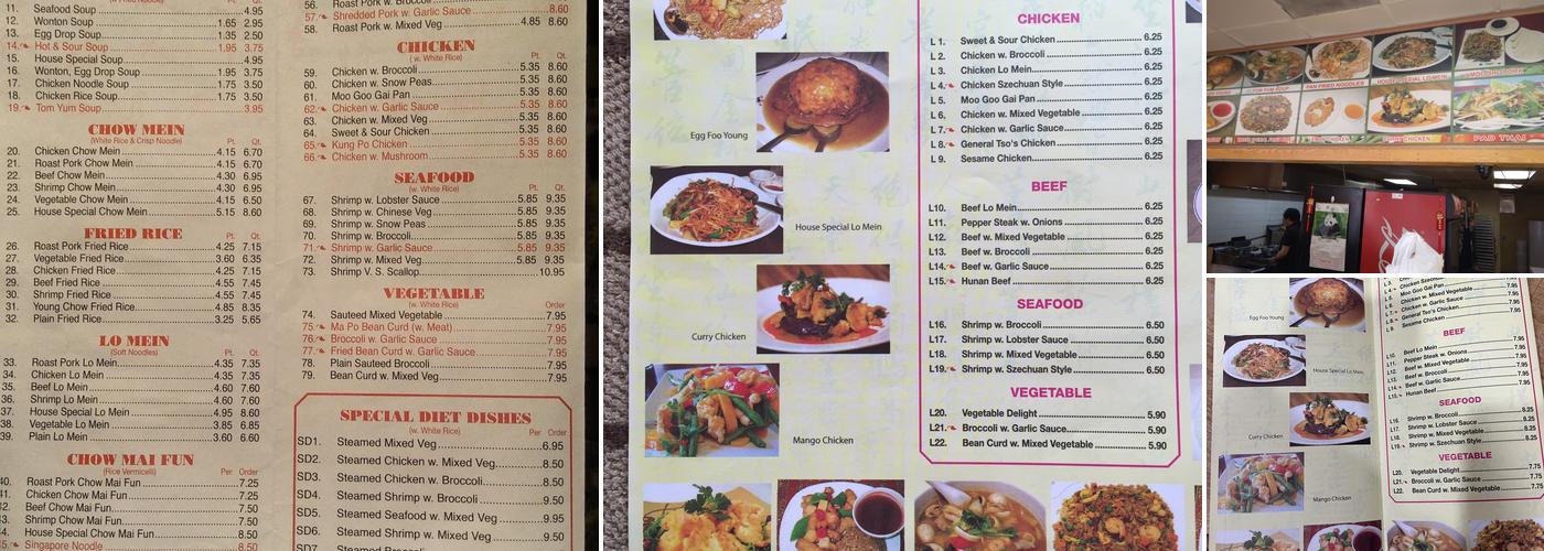 China One Menu
