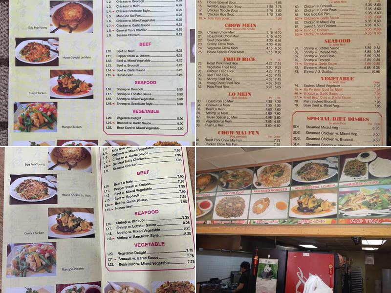 China One Menu