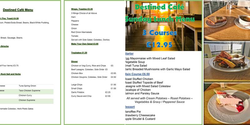 Destined Café Menu