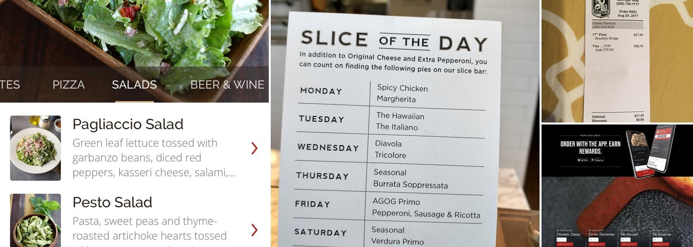 Pagliacci Pizza Menu