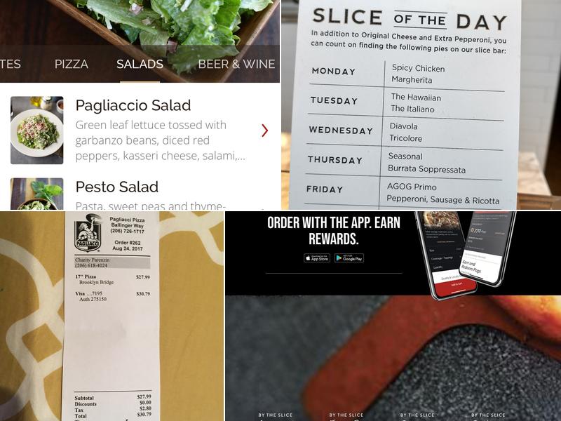 Pagliacci Pizza Menu