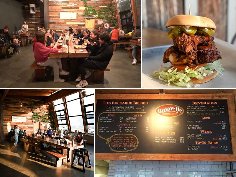 Giddy Up Burgers Menu