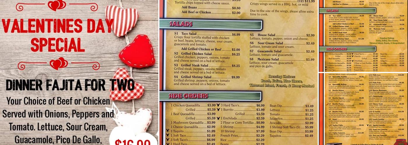 Don Paco Mexican Restaurant LLC Menu