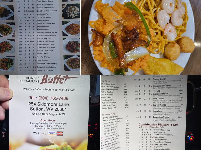 China Buffet Menu