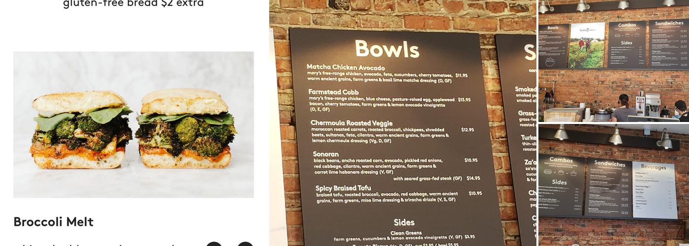 Homegrown Menu