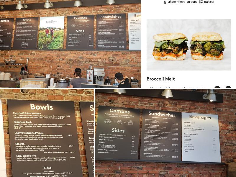 Homegrown Menu