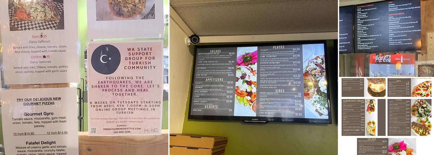 Man’oushe Express Menu