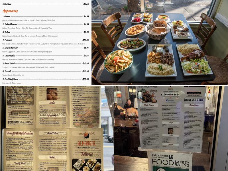 Almanqal Mediterranean Grill Menu