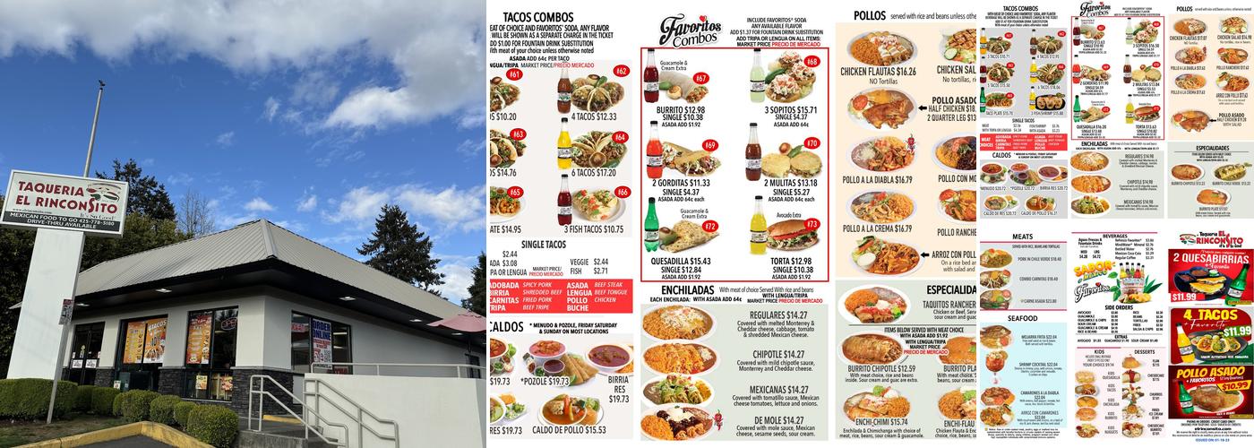 El Rinconsito | Lynnwood Menu