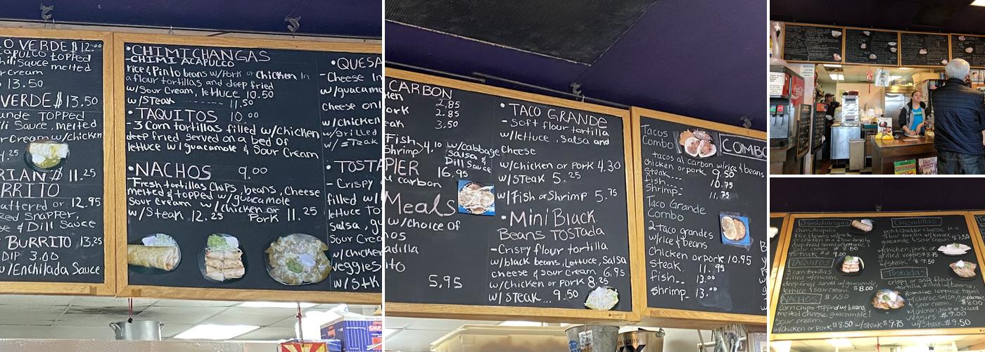 Acapulco Fresh Mexican Grill Menu