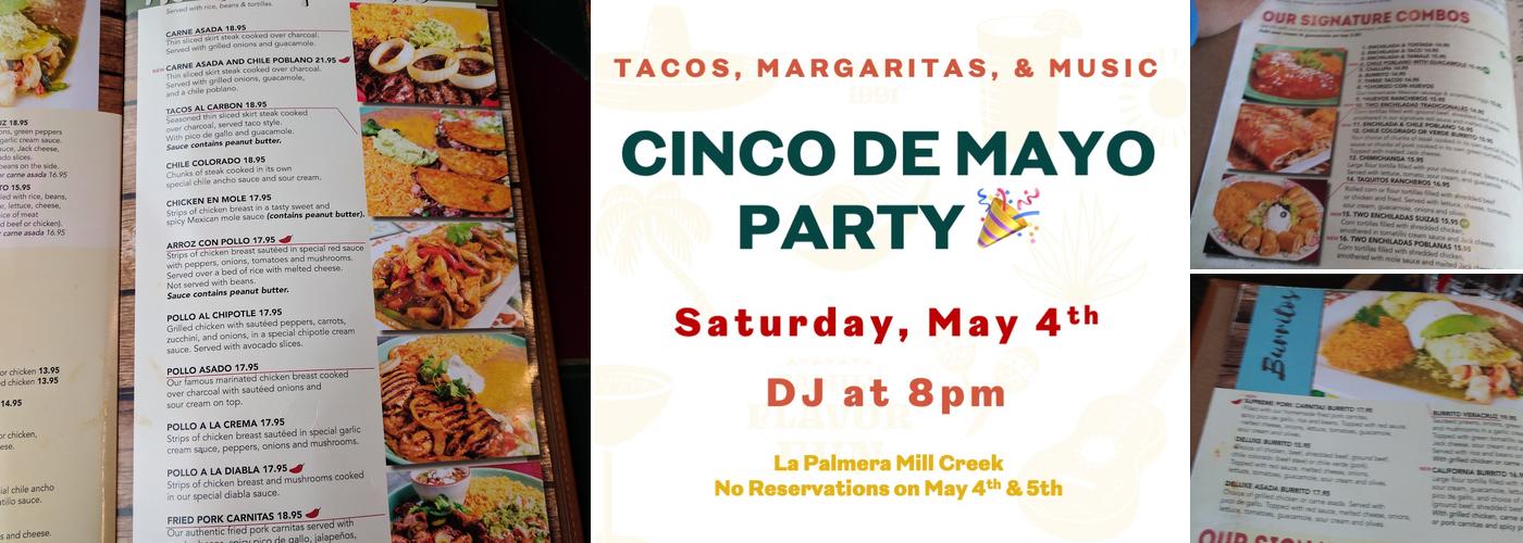 La Palmera Family Mexican Restaurant Menu