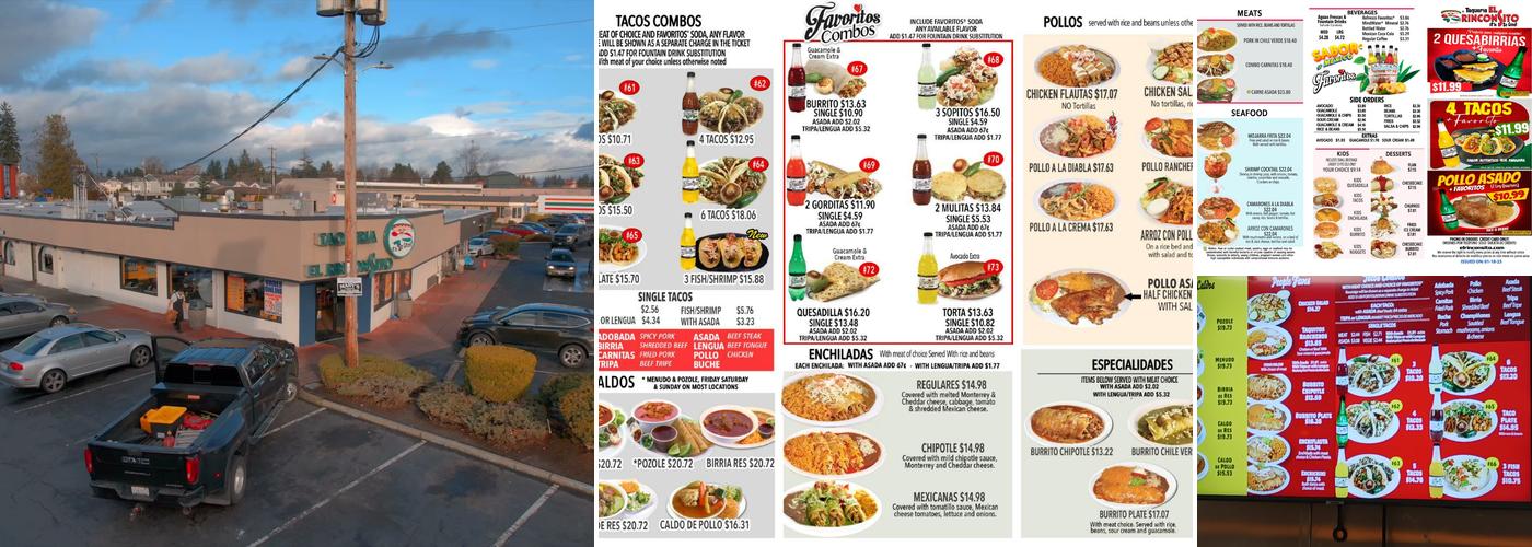 El Rinconsito | Everett Menu