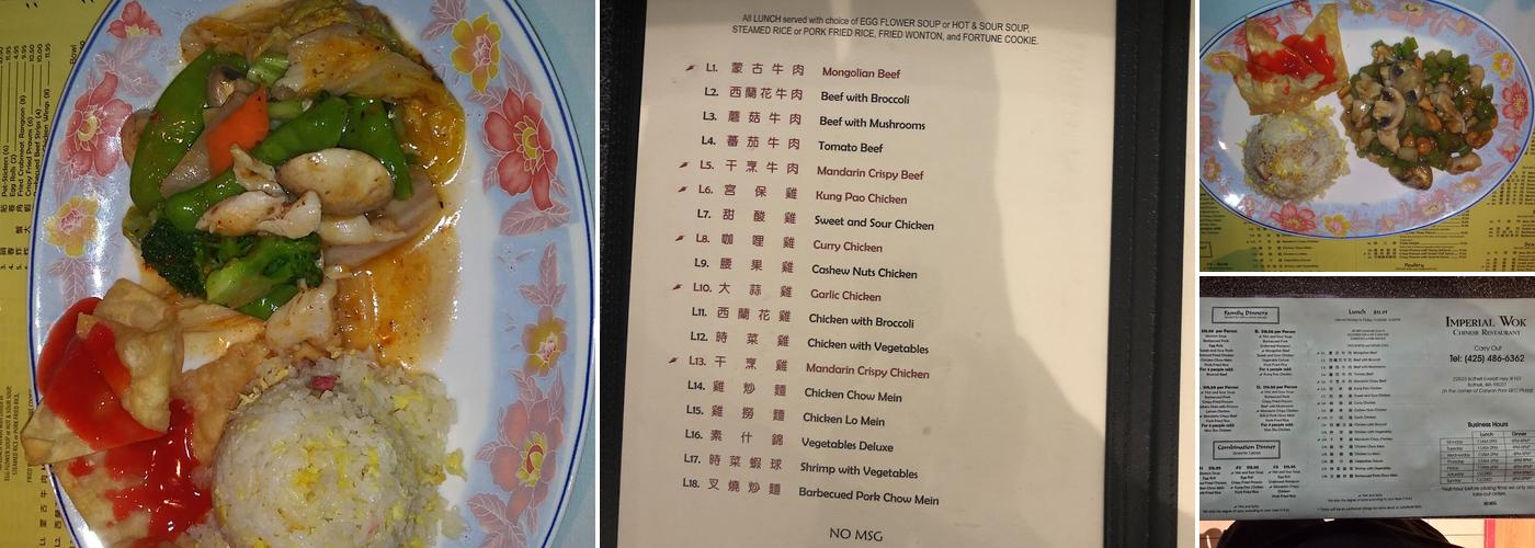 Imperial Wok Menu