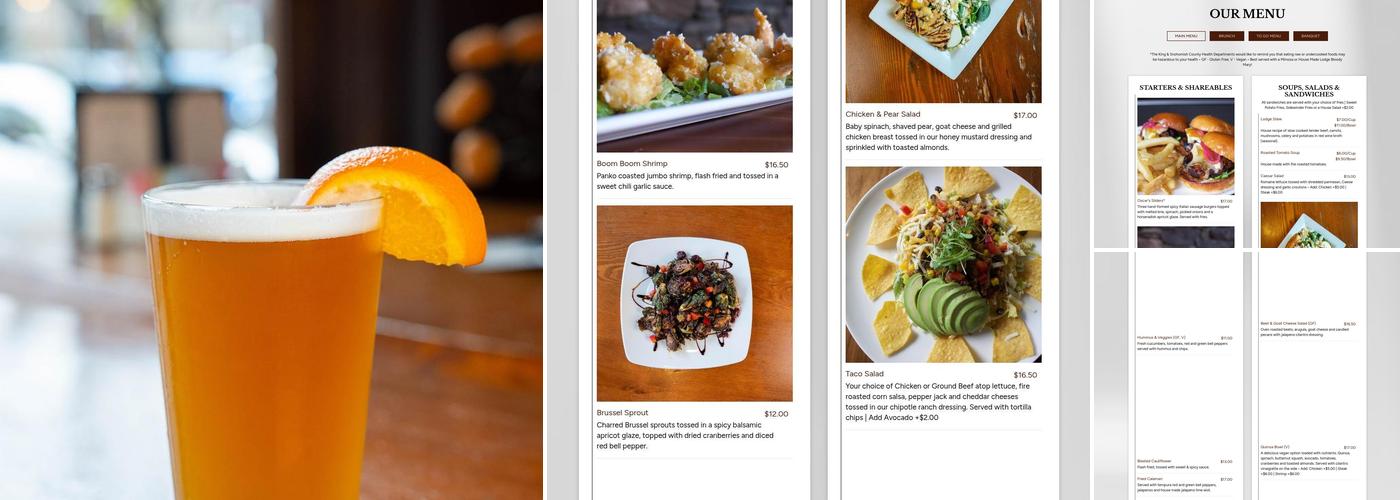 The Lodge Sports Grille Menu