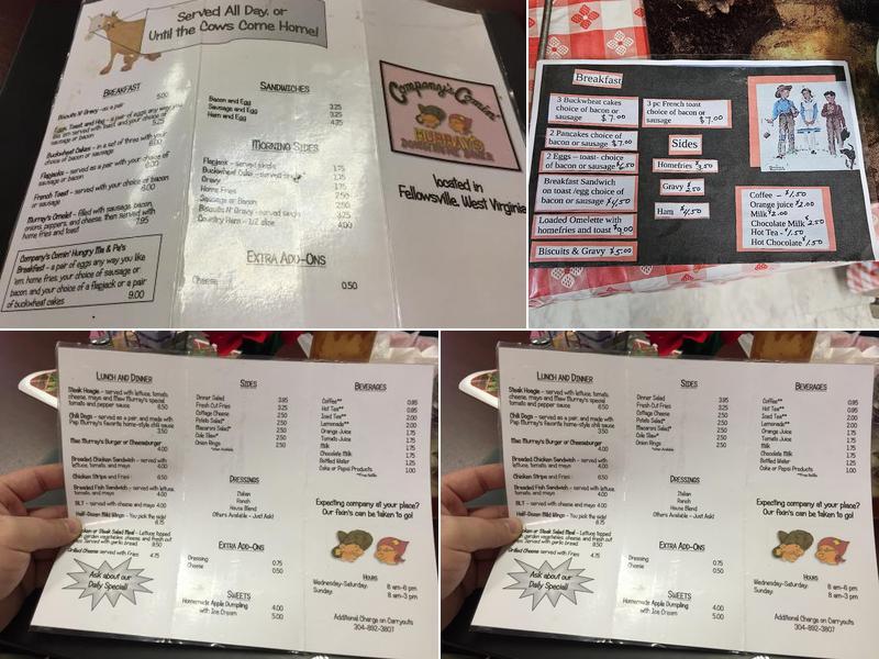 Company’s Comin’ Murray’s Downhome Diner Menu