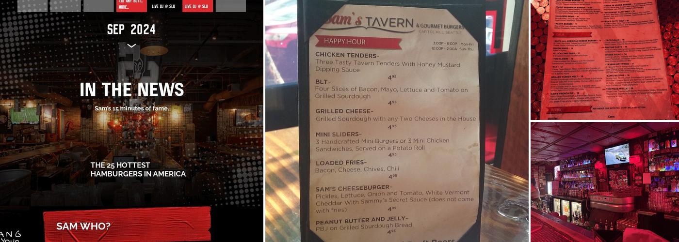 Sam's Tavern Menu