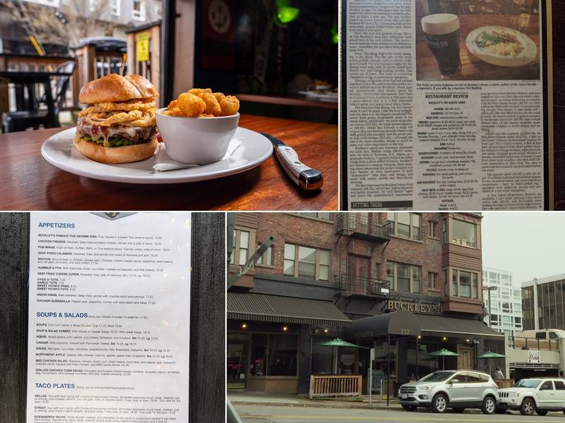 Buckley's in Queen Anne Menu