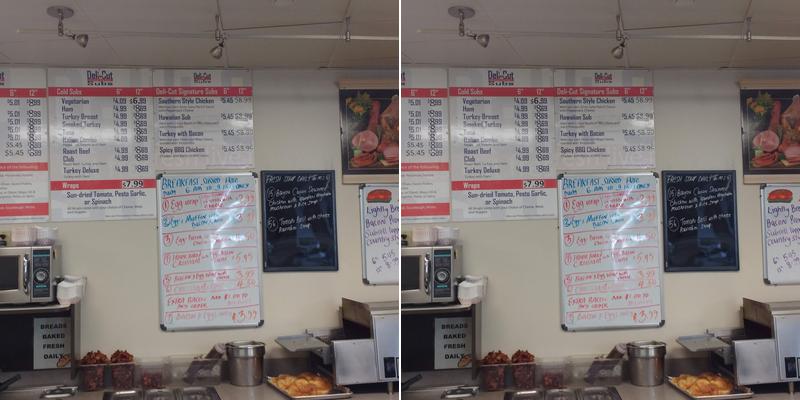 Deli Cut Subs Menu