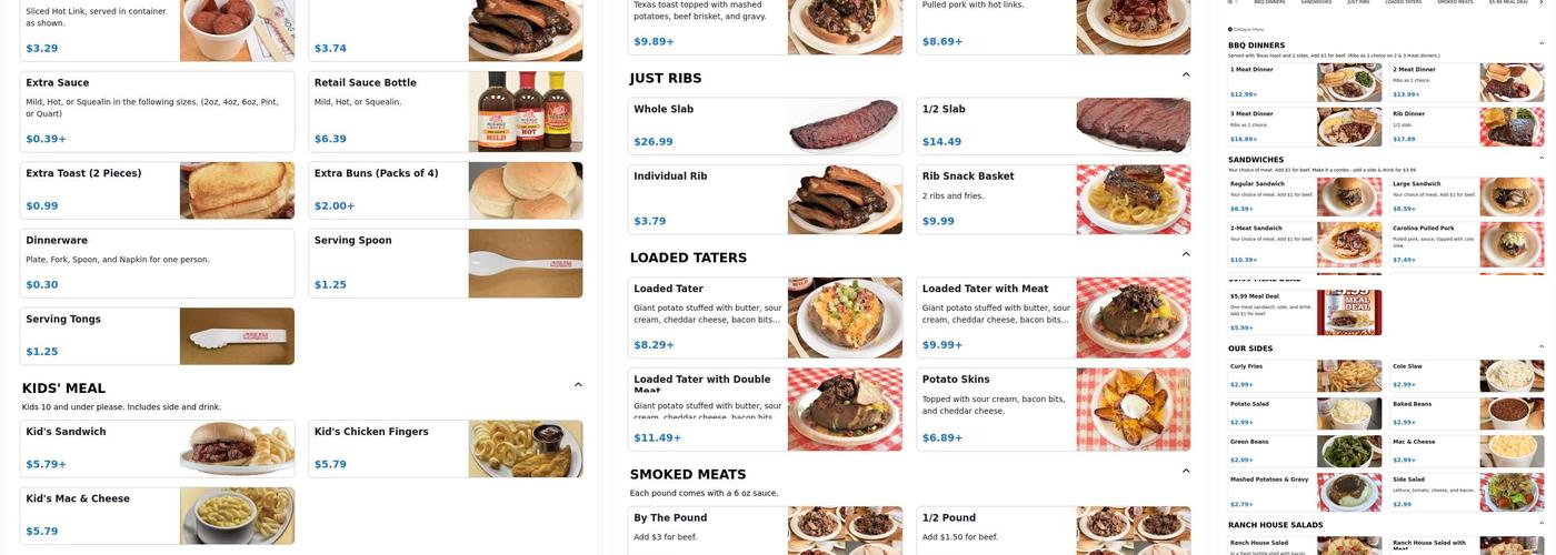 Hog Wild Pit Bar-B-Q Menu