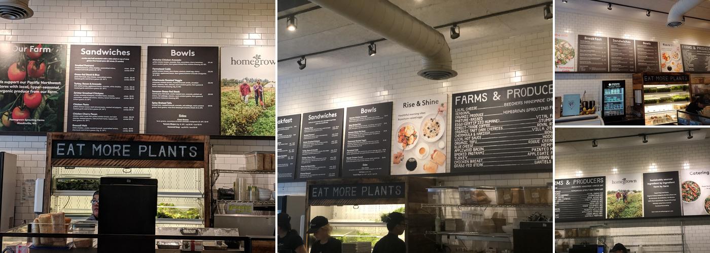 Homegrown Menu