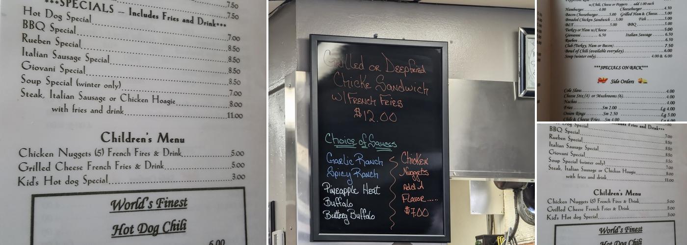 Ritzy Lunch Menu