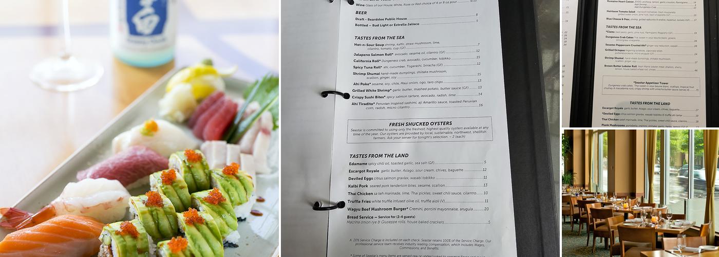 Seastar Restaurant & Raw Bar Menu