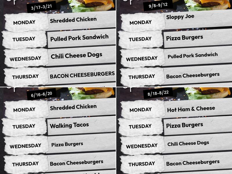 Bascom Carry Out Menu