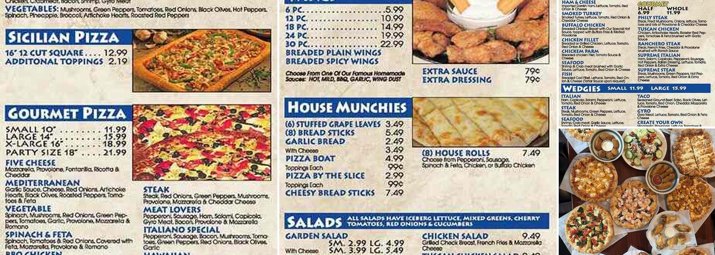 Papa Allen’s Pizza Menu