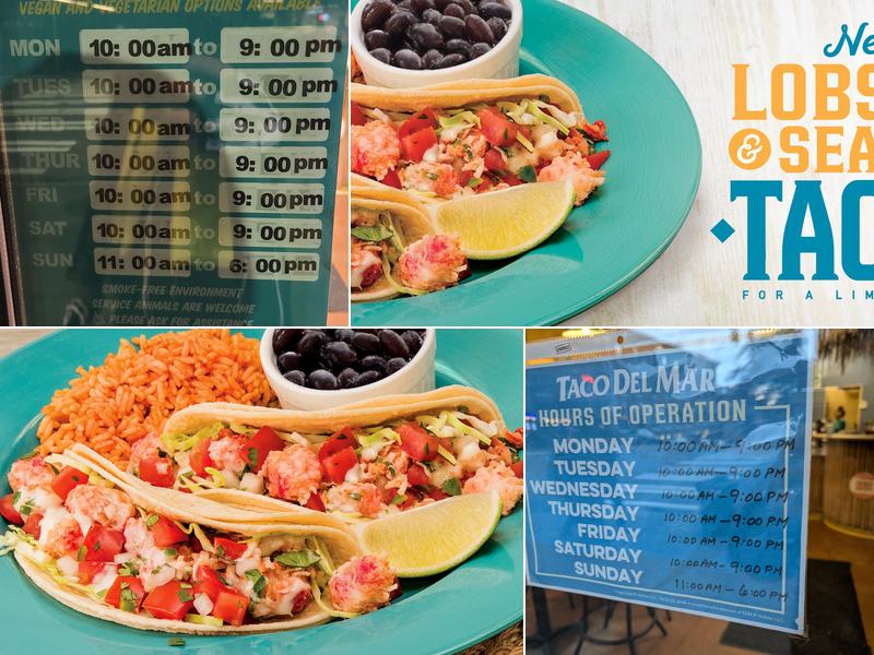 Taco Del Mar Menu