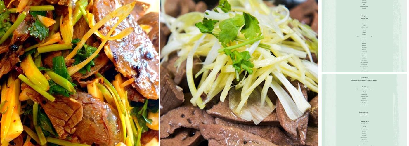 King Noodle Menu