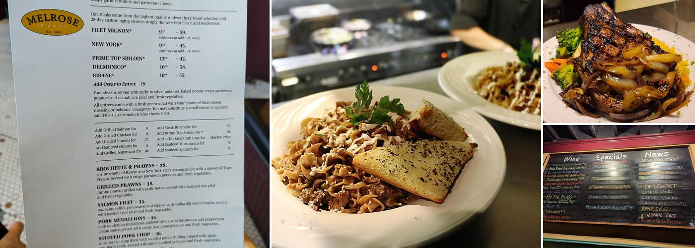 The Melrose Grill Menu