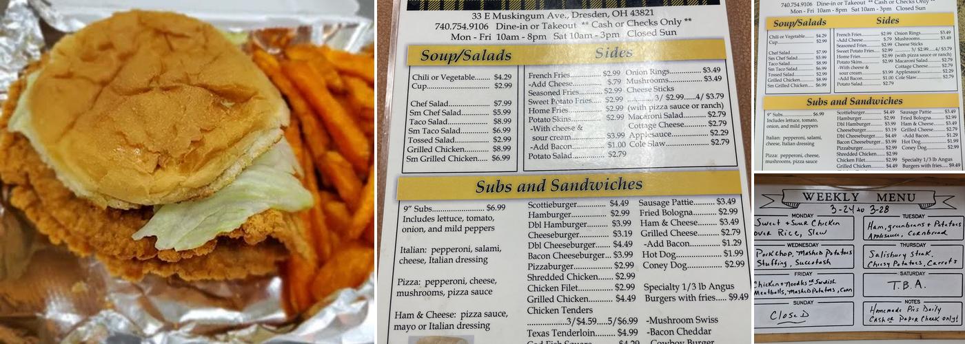 Scottie's Den Menu