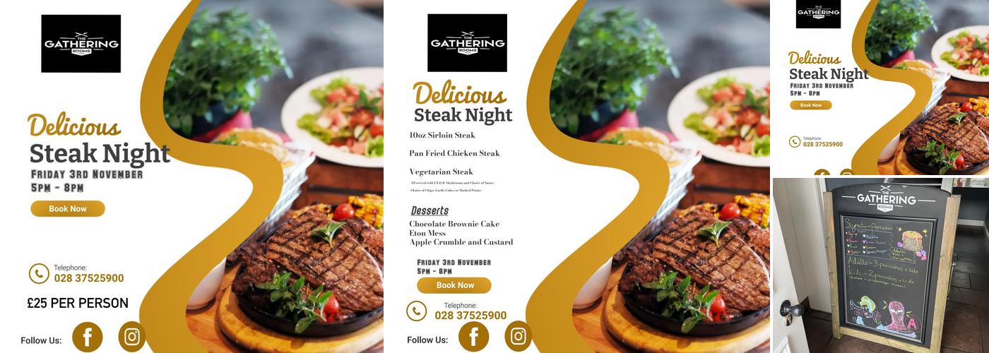 The Gathering Rooms Menu