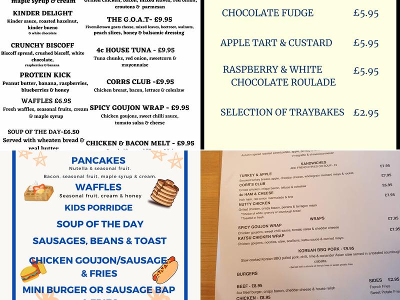 4C Coffee House & Kitchen Menu
