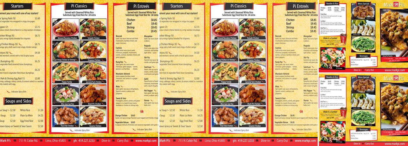 Mark Pi's Express Menu