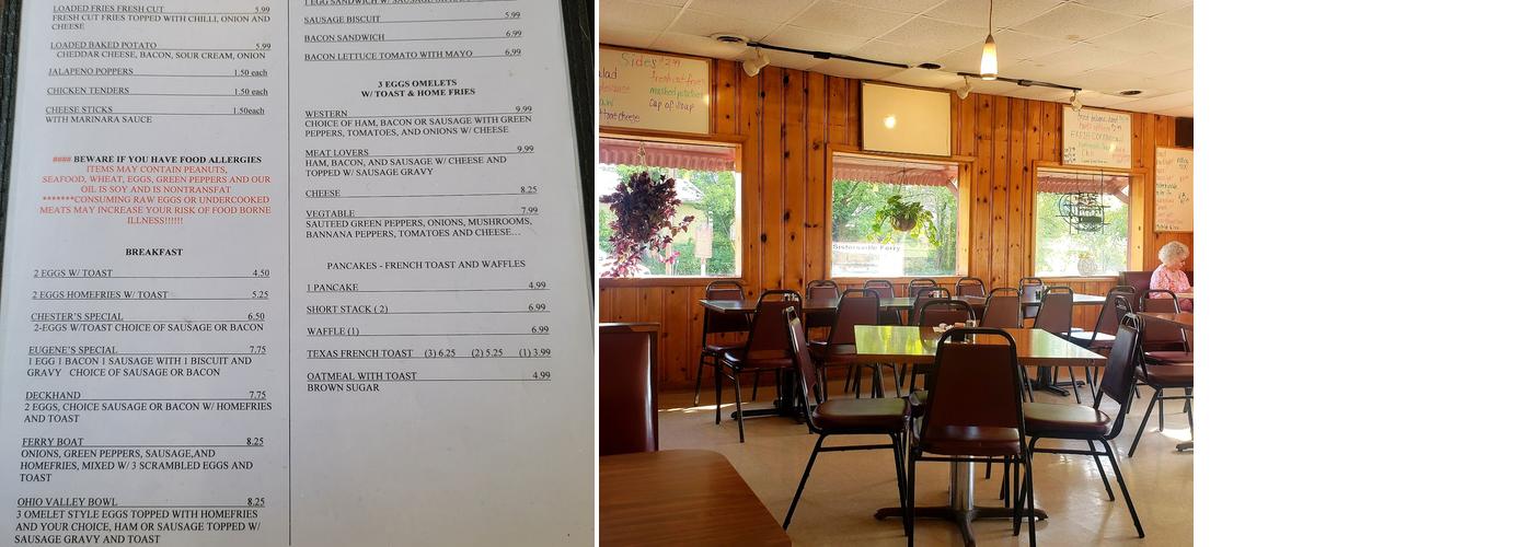 Riverview Restaurant Menu
