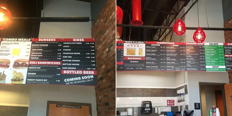 Bruchi's Menu