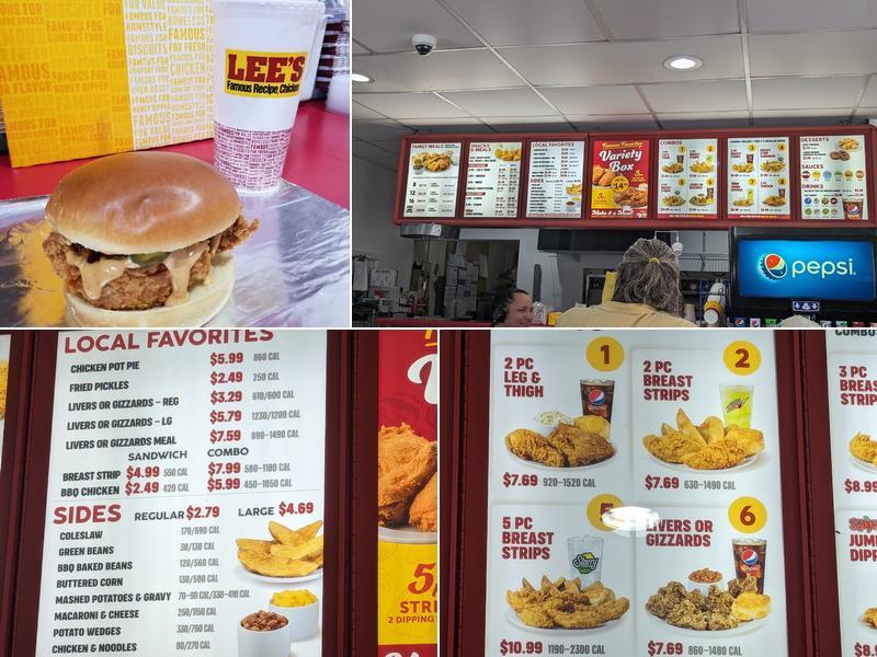Lee’s Famous Recipe Chicken Menu
