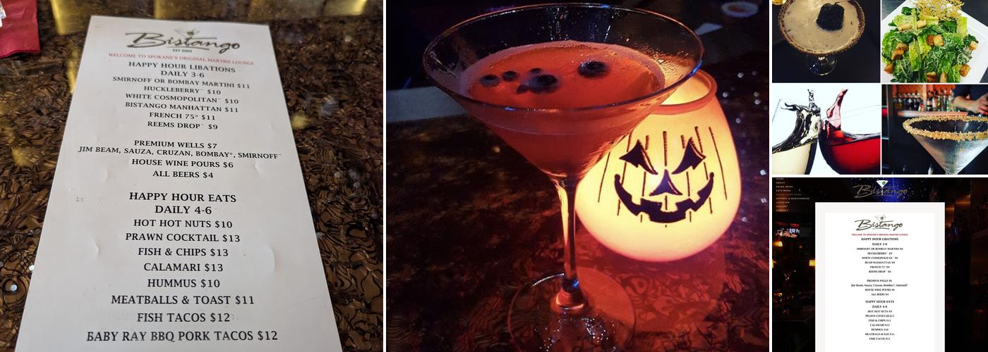 Bistango Martini Lounge Menu