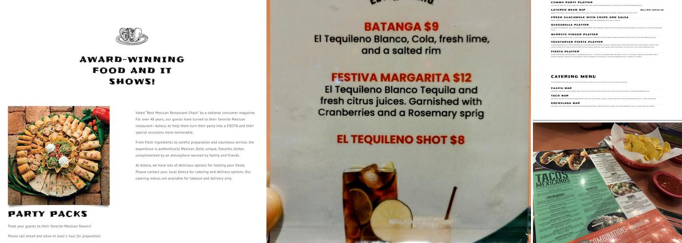 Azteca Menu