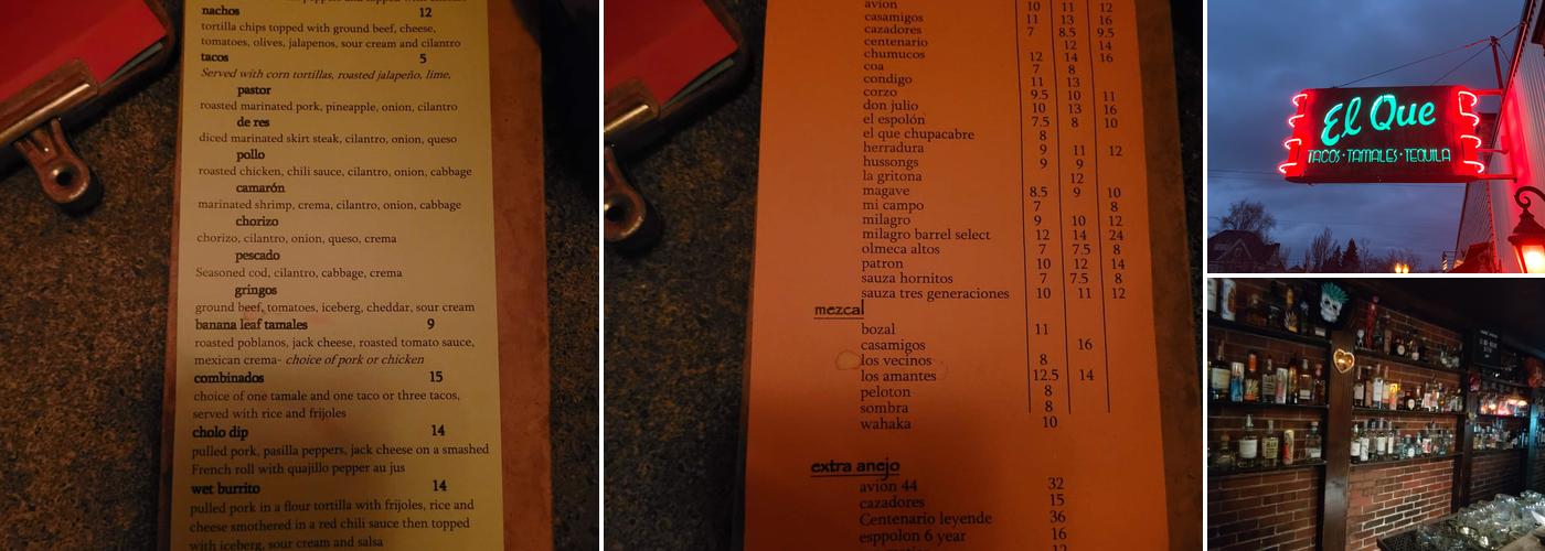El Que Menu